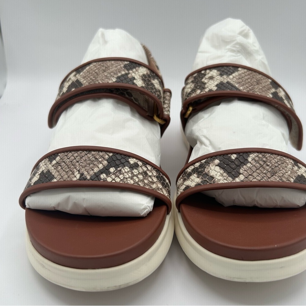 Gently Used Cole Haan Womens Zerogrand Merrit sandals Sandler Snake Print 9.5